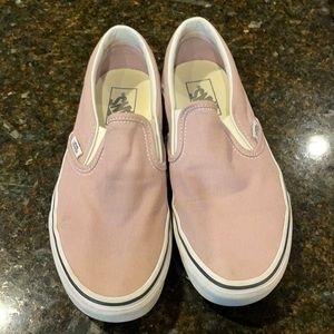 Slip on light purple Vans in good condition